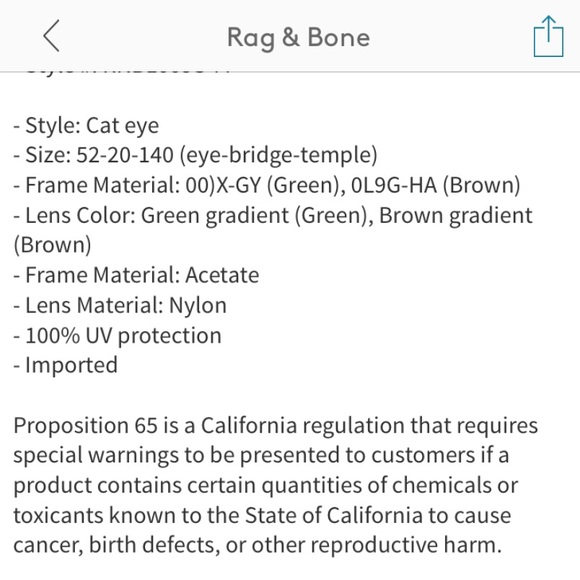 rag & bone 52mm Cat Eye sunglasses ? main image 9